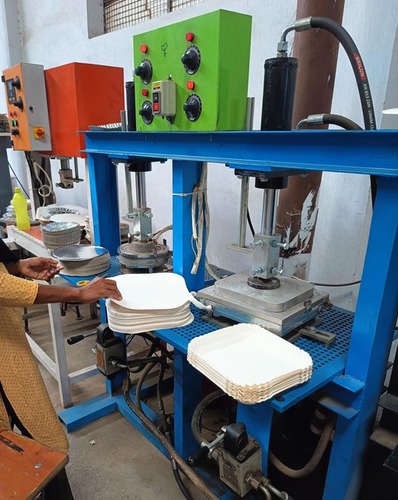 लीवर संचालित पेपर प्लेट बनाने वाली मशीनरी