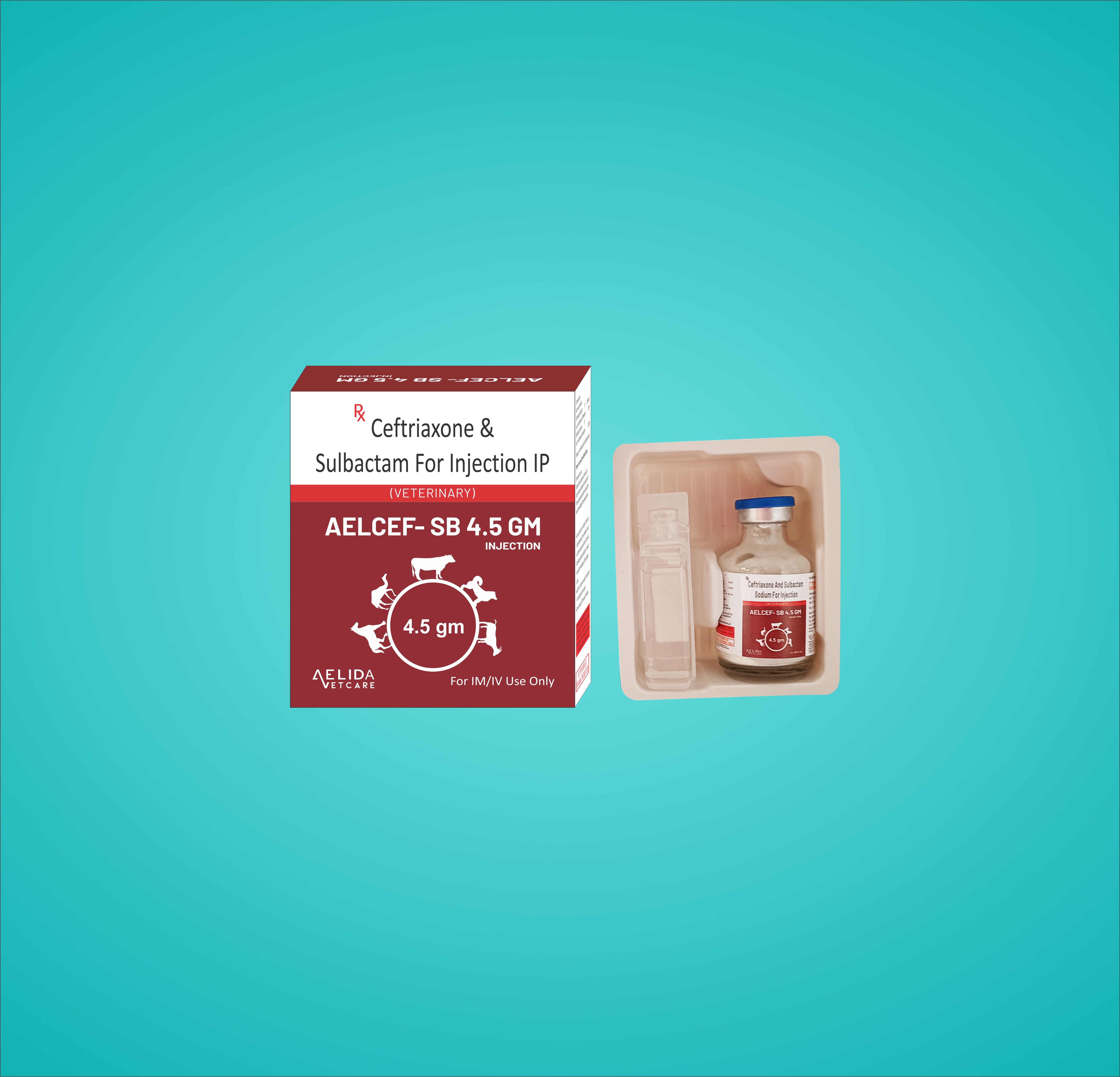 Ceftriaxone Sulbactam 4.5 Gm Veterinary Injection Supplier And Third Party Manufacturing Company In India