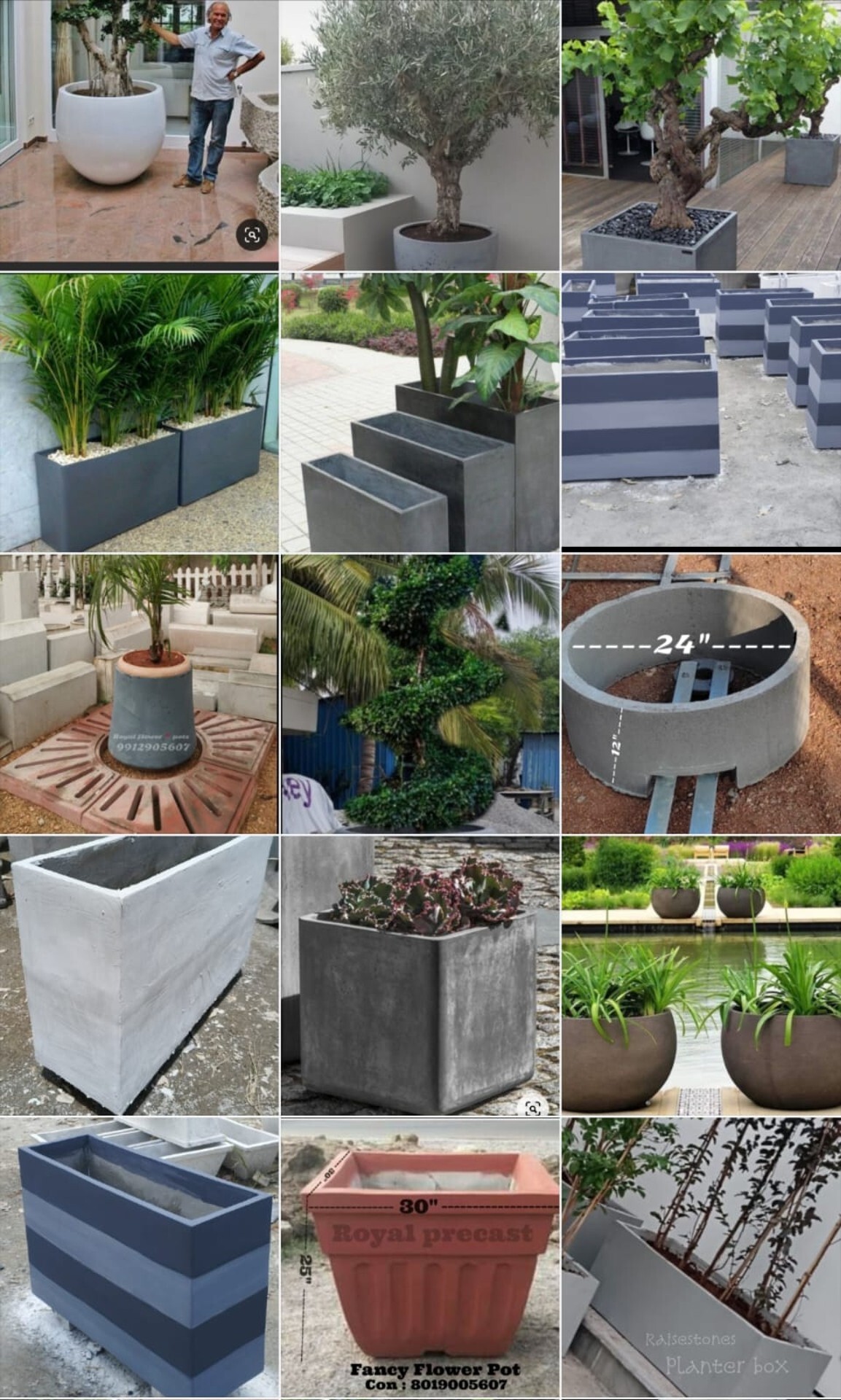 Planter Box - Color: Grey