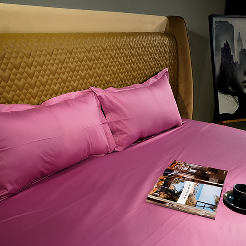 Solid Pink Bedsheet - Color: Different Available