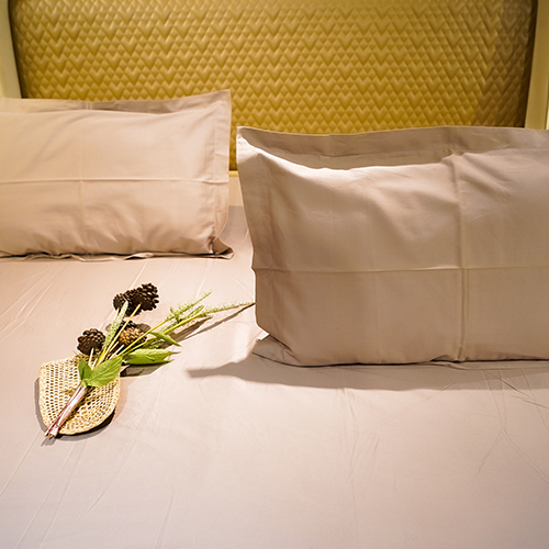 Solid Coffee Bedsheet - Color: Different Available