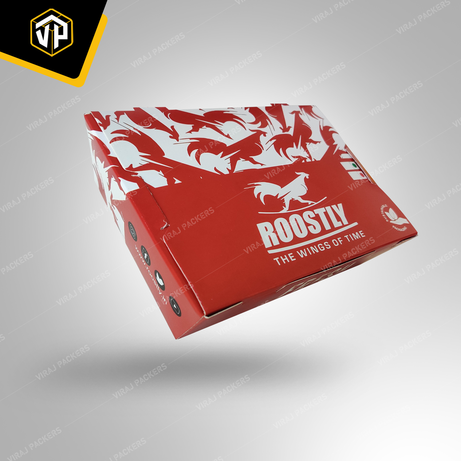 Custom Printed Momos Packaging Box / Snacks Packaging Box - Paper Material, Customized Size , Eco-friendly, Secure Closure With Ventilation Holes, Glossy Lamination