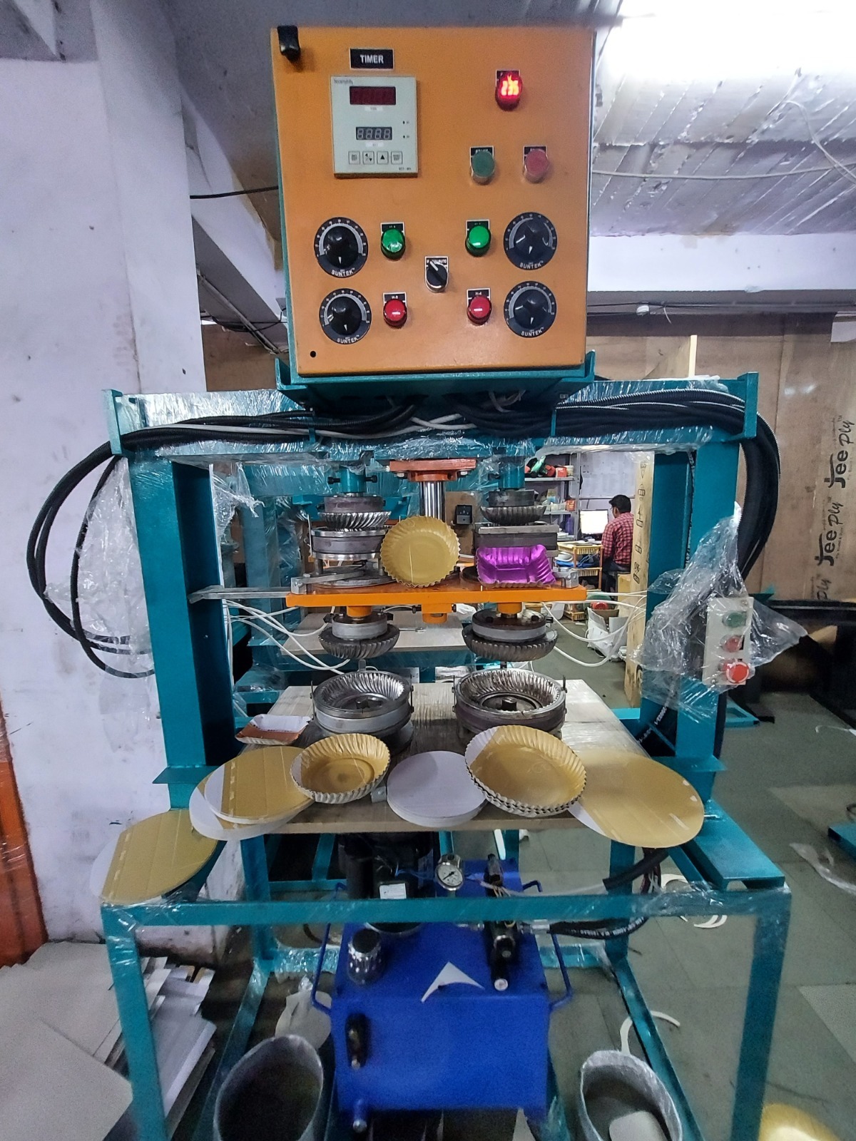 Four Die Disposable Plate Making Machine - Warranty: One Year Of Motor And Programmable Timer