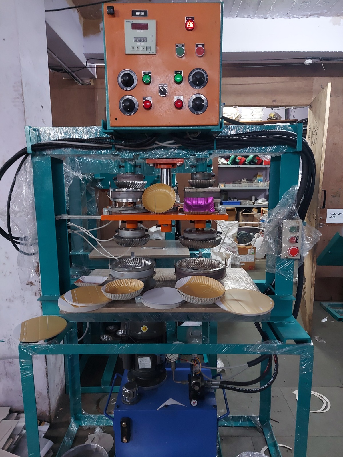 Four Die Disposable Plate Making Machine - Warranty: One Year Of Motor And Programmable Timer