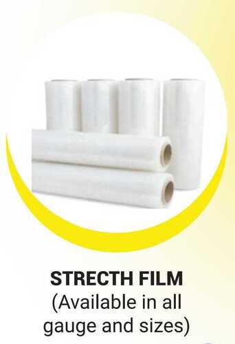 Stretch Film Roll - Rexine Material , Plain Texture in White Color for Reliable Wrapping and Securing of Goods