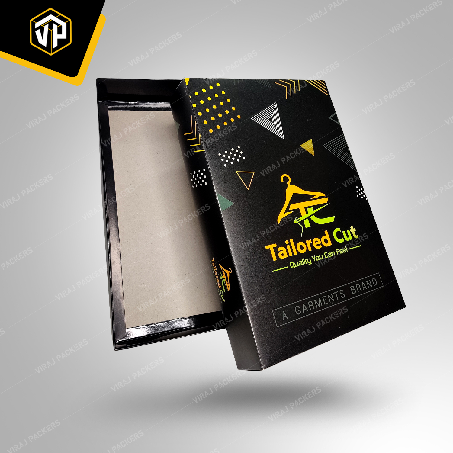 Premium Printed Garment Packaging Box - Paper Material, Customized Size, Glossy Lamination Finish | Custom Printing, Secure Closure, Durable Design