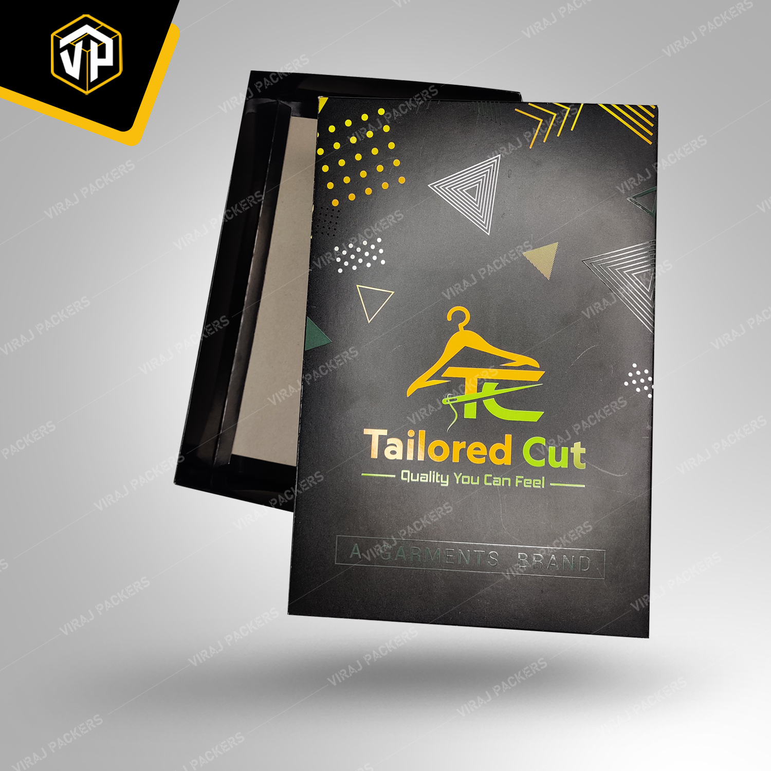 Premium Printed Garment Packaging Box - Paper Material, Customized Size, Glossy Lamination Finish | Custom Printing, Secure Closure, Durable Design
