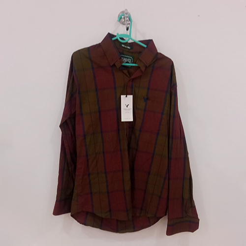 American Eagle Pure Cotton Shirt - Collar Style: Classic