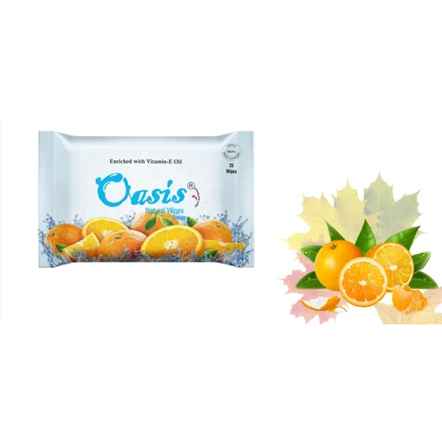 ओएसिस नैचुरल वेट वाइप्स, जो एलो वेरा और खीरे की सुगंध के साथ हैं