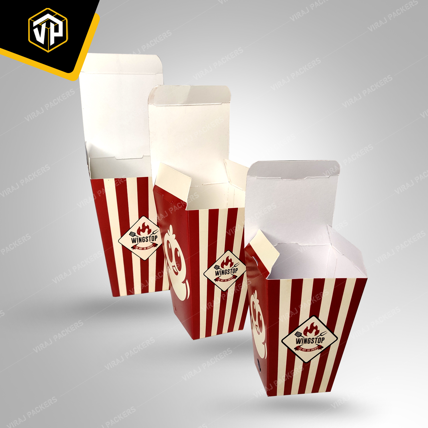 Chicken Popcorn Packaging Box With Customization
