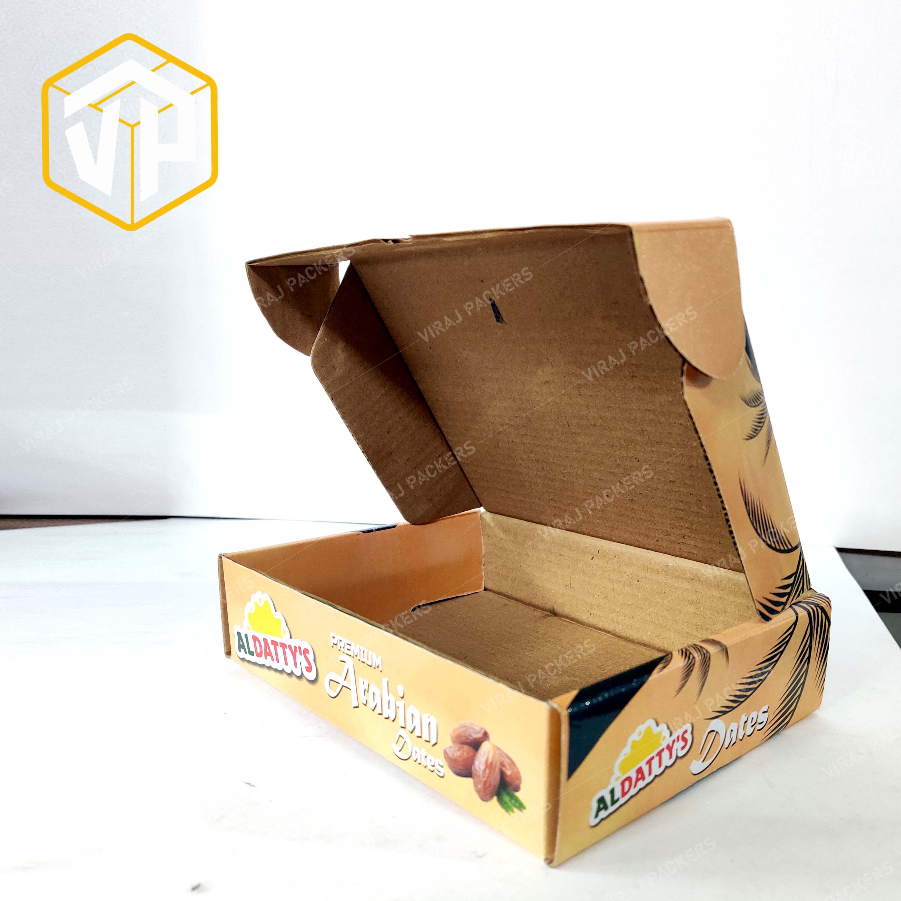 Dates Packaging Boxes Manufacturer - Paper Material, Customized Size , Glossy Lamination, Uv Offset Printing With Secure Closure And Customizable Branding
