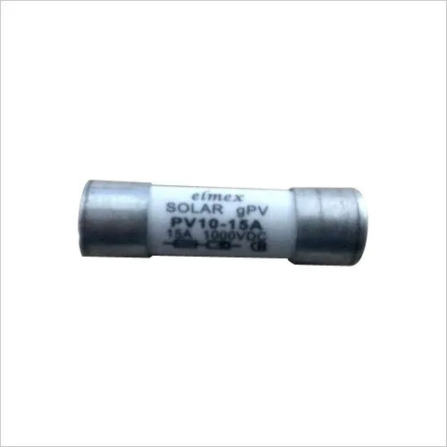 Elmex Pv Dc Fuse - Metal, 10 X 38 Mm | Grey, Rated 1000v Dc, 4-30a Automatic Switch