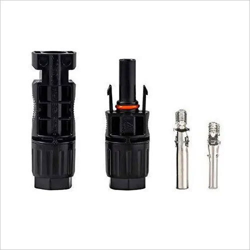 Elmex Solar Mc4 Connector - Copper With Tin Plating Suitable For 2.5 Mm2/4.0 Mm2/6.0 Mm2 Cables Black Ip67 Protection Level Rated Voltage 1000 V Dc