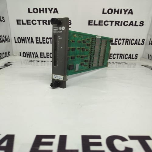 Bailey Imdso14 Output Module - Pcb With Plastic Housing, 130x33x143 Mm | 14 Digital Outputs, Hot-swappable, Diagnostics Leds