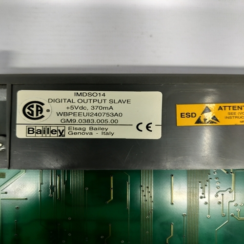 Bailey Imdso14 Output Module - Pcb With Plastic Housing, 130x33x143 Mm | 14 Digital Outputs, Hot-swappable, Diagnostics Leds