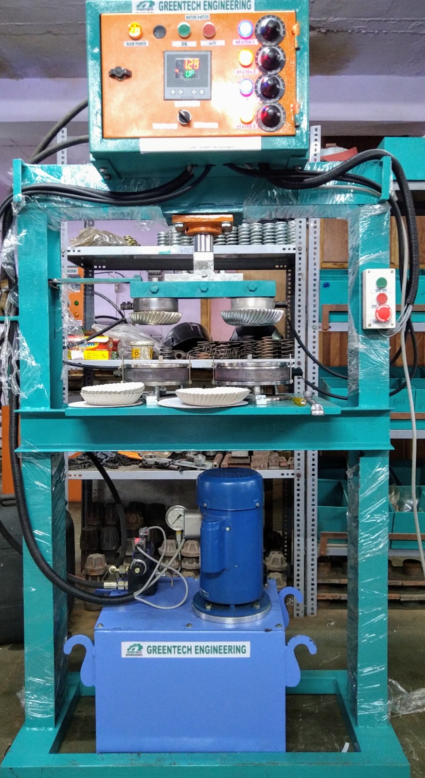 Die Paper Plate Making Machine - Gt-p10 Model, 4-15 Die Size, 1900-2700 Pcs/hr Production | One Year Warranty On Motor And Programmable Timer