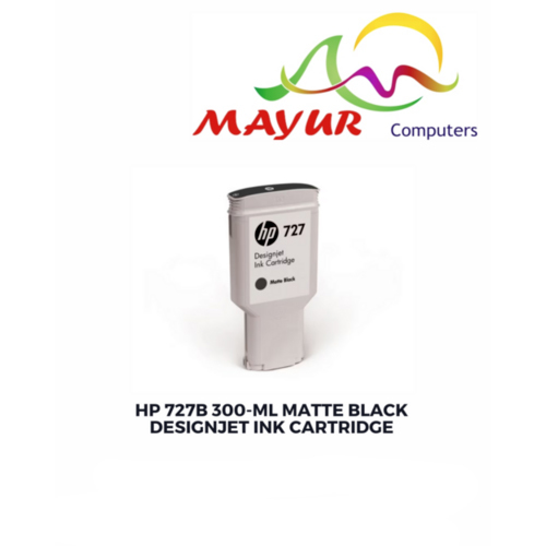 HP 727B 300-ml मैट ब्लैक डिज़ाइनजेट इंक कार्ट्रिज