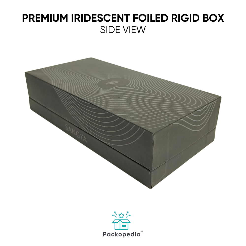 Customized Premium Iridescent Foiled Top Bottom Rigid Box 1 - Color: Multicolour