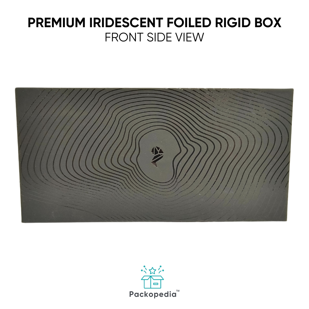 Customized Premium Iridescent Foiled Top Bottom Rigid Box 1 - Color: Multicolour