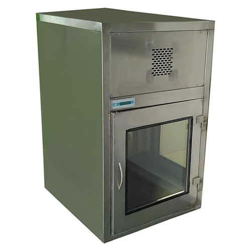 Dynamic Pass Box - Mild Steel, Compact Design for Industrial Use , 1-Year Warranty, Grey Color, User-Friendly Controls