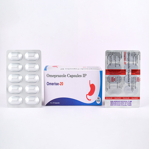 Omeprazole Capsules IP - 10x10 Capsules, Erosive Esophagitis & Ulcer Treatment, Recommended Dosage as per Doctor's Suggestion, Store in Cool & Dry Place