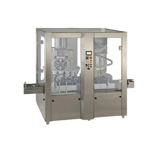 Automatic Dry Syrup Powder Filling And Screw Capping Or Ropp Sealing Machine - Application: Pharma Industries