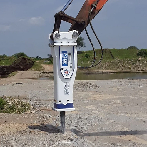 Hydraulic Rock Breaker - Mild Steel, 1870 kg Weight | New, Semi-Automatic Technology