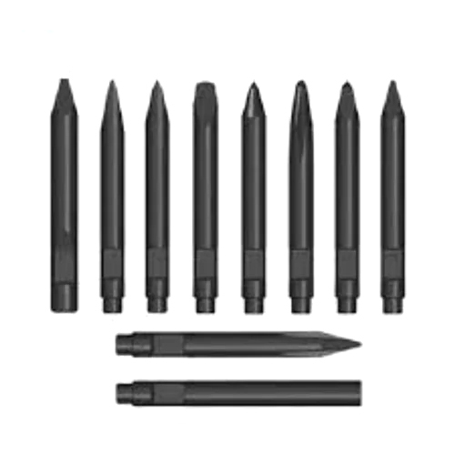 Rock Breaker Chisels - Mild Steel, 60(L) Grey | Semi-Automatic, New Condition