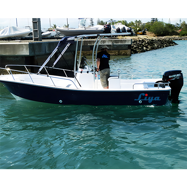 Liya 5.8m Fiberglass Panga Motor Boat - 19 Feet, 8 Capacity | New Outboard Engine, Ideal For Fishing And Water Work