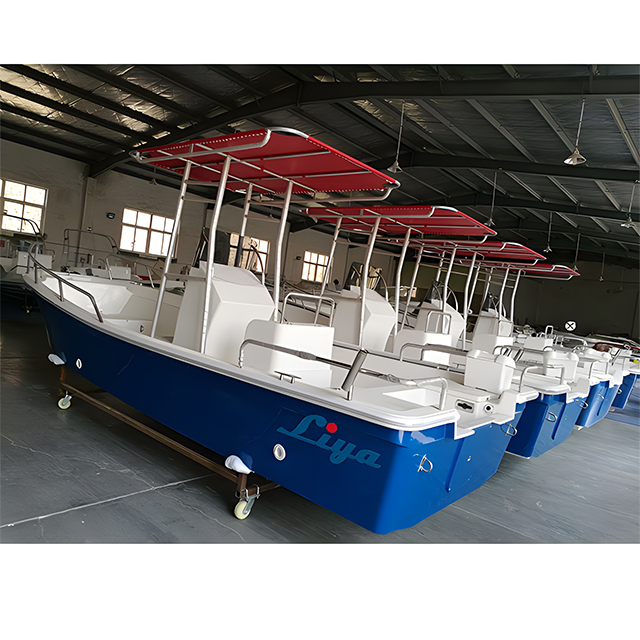 Liya 5.8m Fiberglass Panga Motor Boat - 19 Feet, 8 Capacity | New Outboard Engine, Ideal For Fishing And Water Work