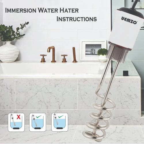2000 Watt Uemzo Immersion Water Heater Centra S2000 - Capacity: 1500 Ltr/hr