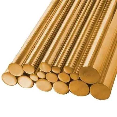 Phosphor Bronze Rod - Phosphor Bronze Alloy, Golden Color, Hardness Certified | Durable Material for Industrial Applications