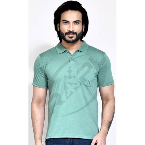 Vortex Sinker Collar T-shirt - Color: Blue