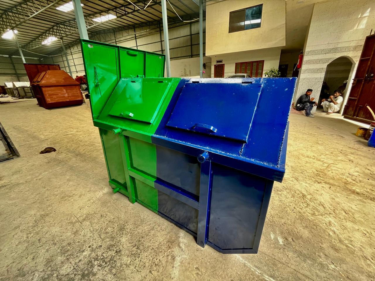 Iron Dustbin (Garbage Container) - Application: Industrial
