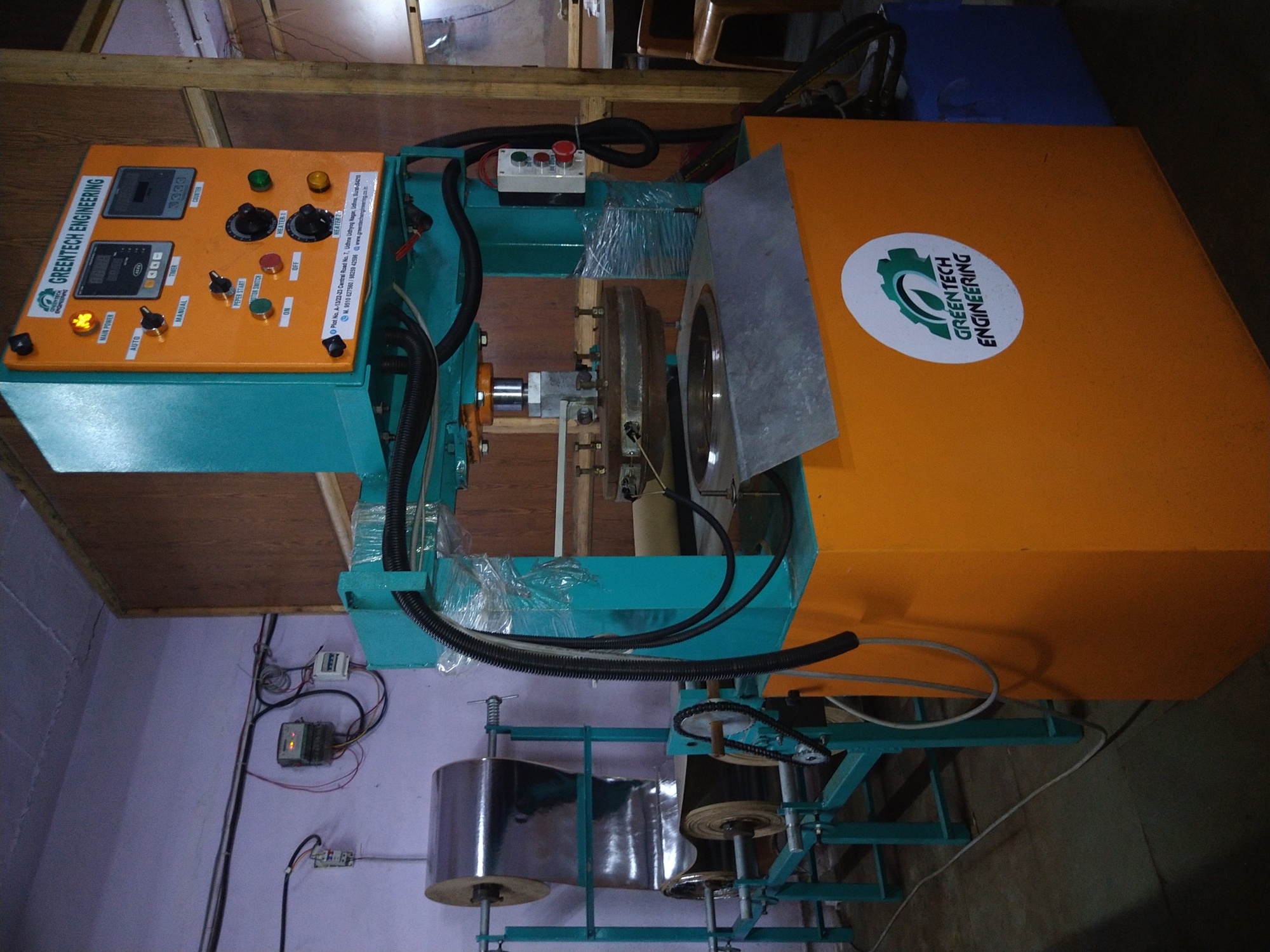 Fully Automatic Paper Thali Making Machine - Warranty: One Year Of Motor