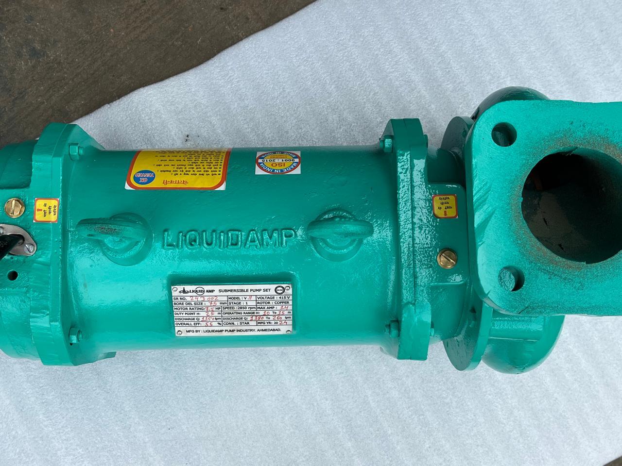 Horizontal Openwell Submersible Pump Set - Color: Green