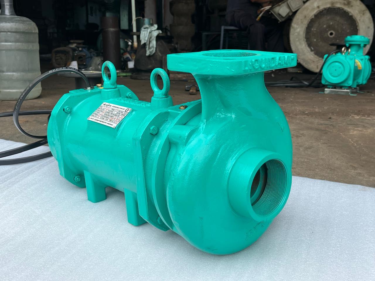 Horizontal Openwell Submersible Pump Set - Color: Green