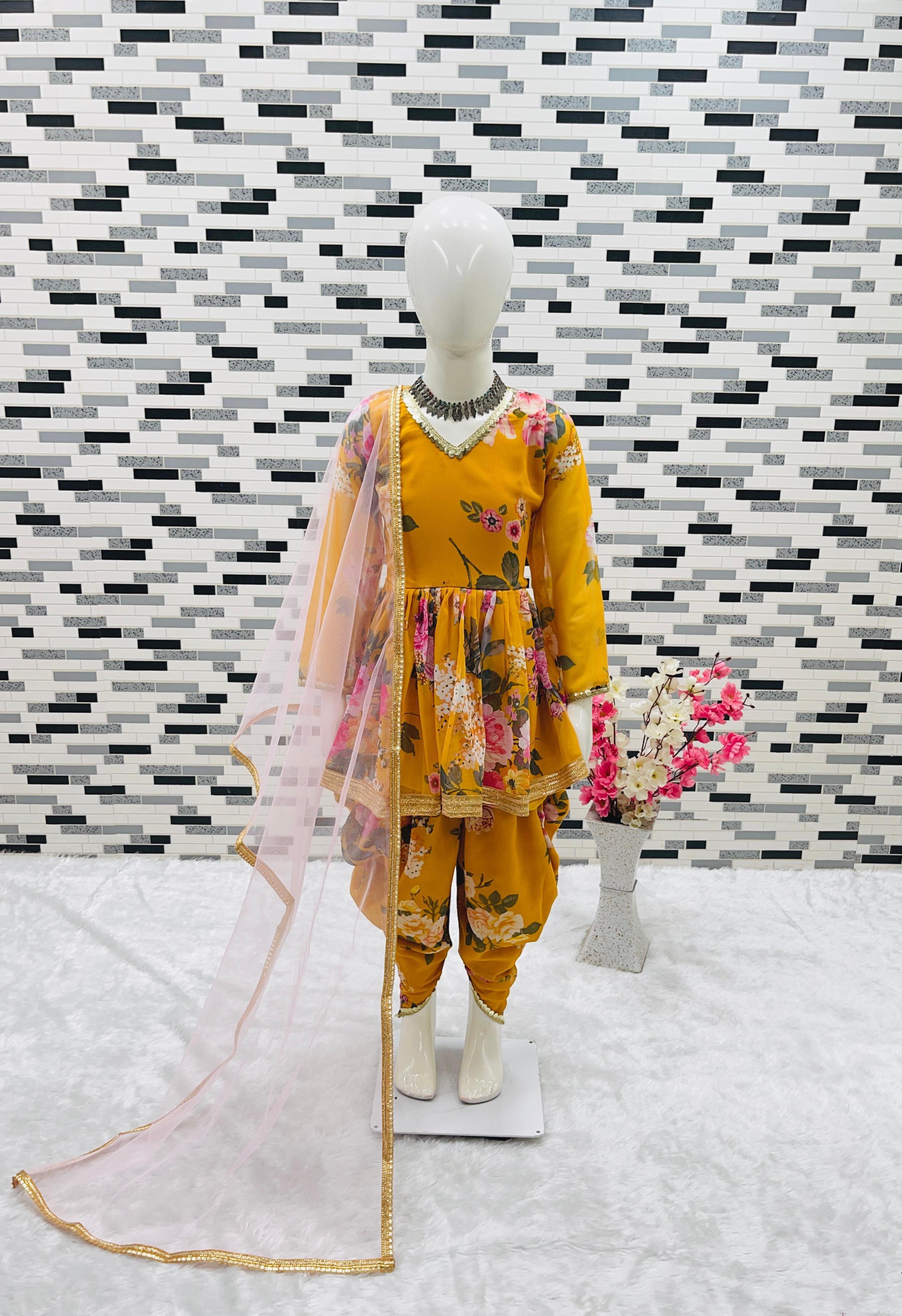 Kids Dhoti Salwar - Design: Simple