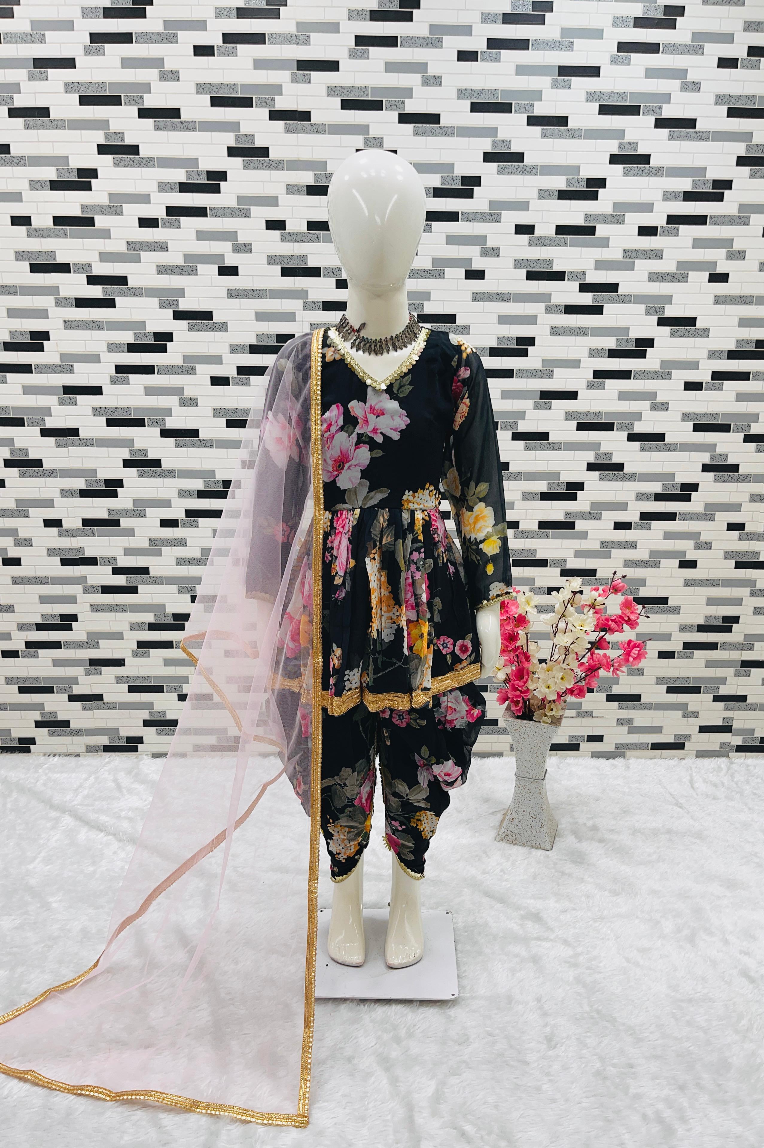 Kids Dhoti Salwar - Design: Simple