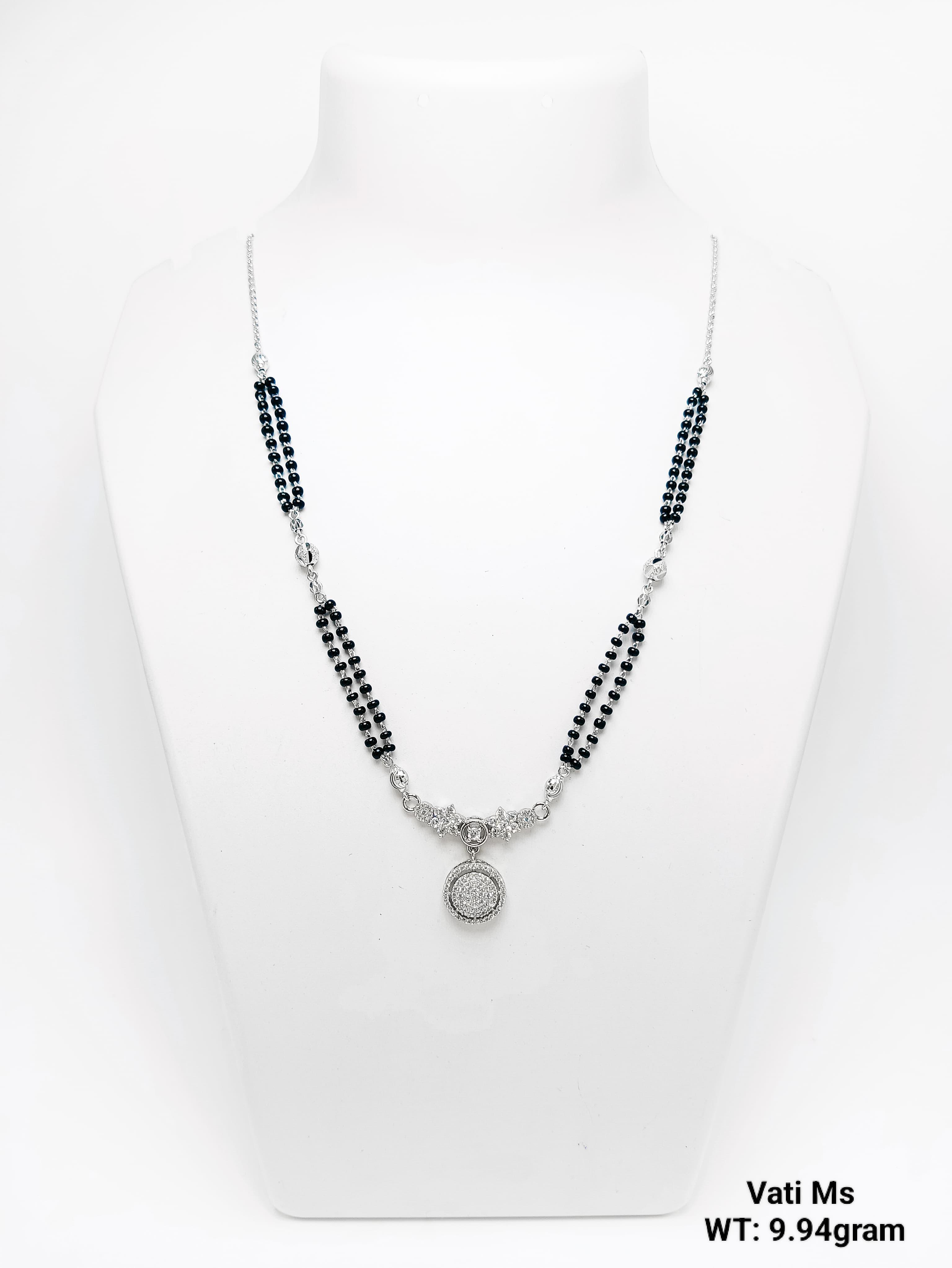 New Design 92.5 Silver Vati Mangalsutra