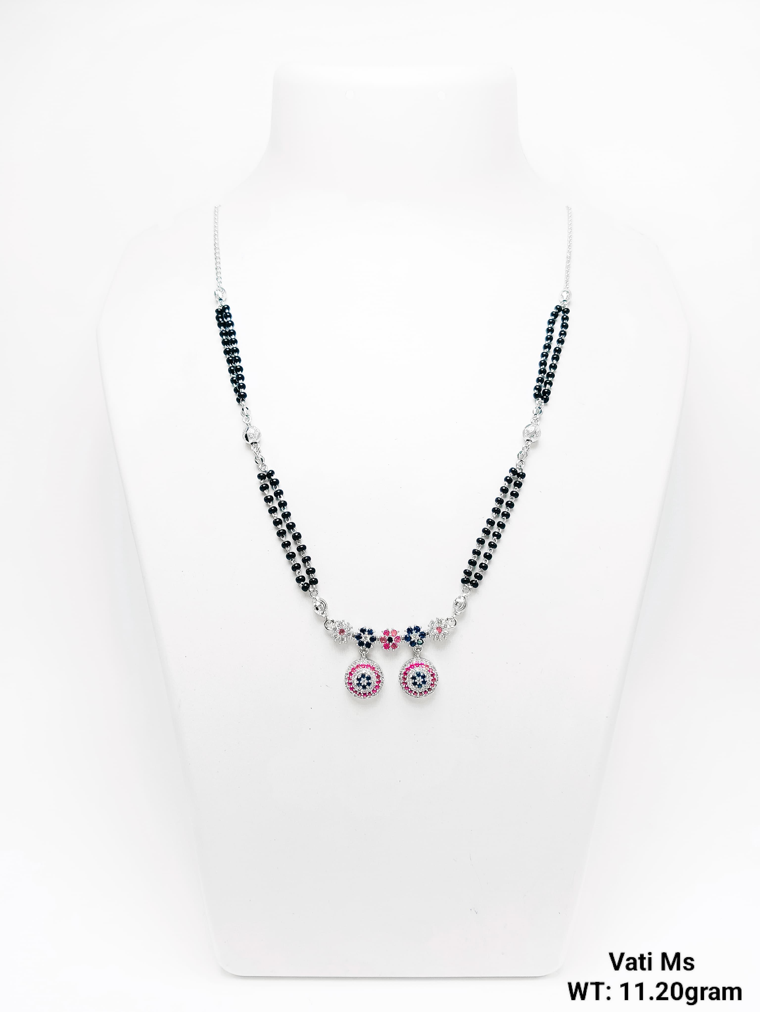 New Design 92.5 Silver Vati Mangalsutra