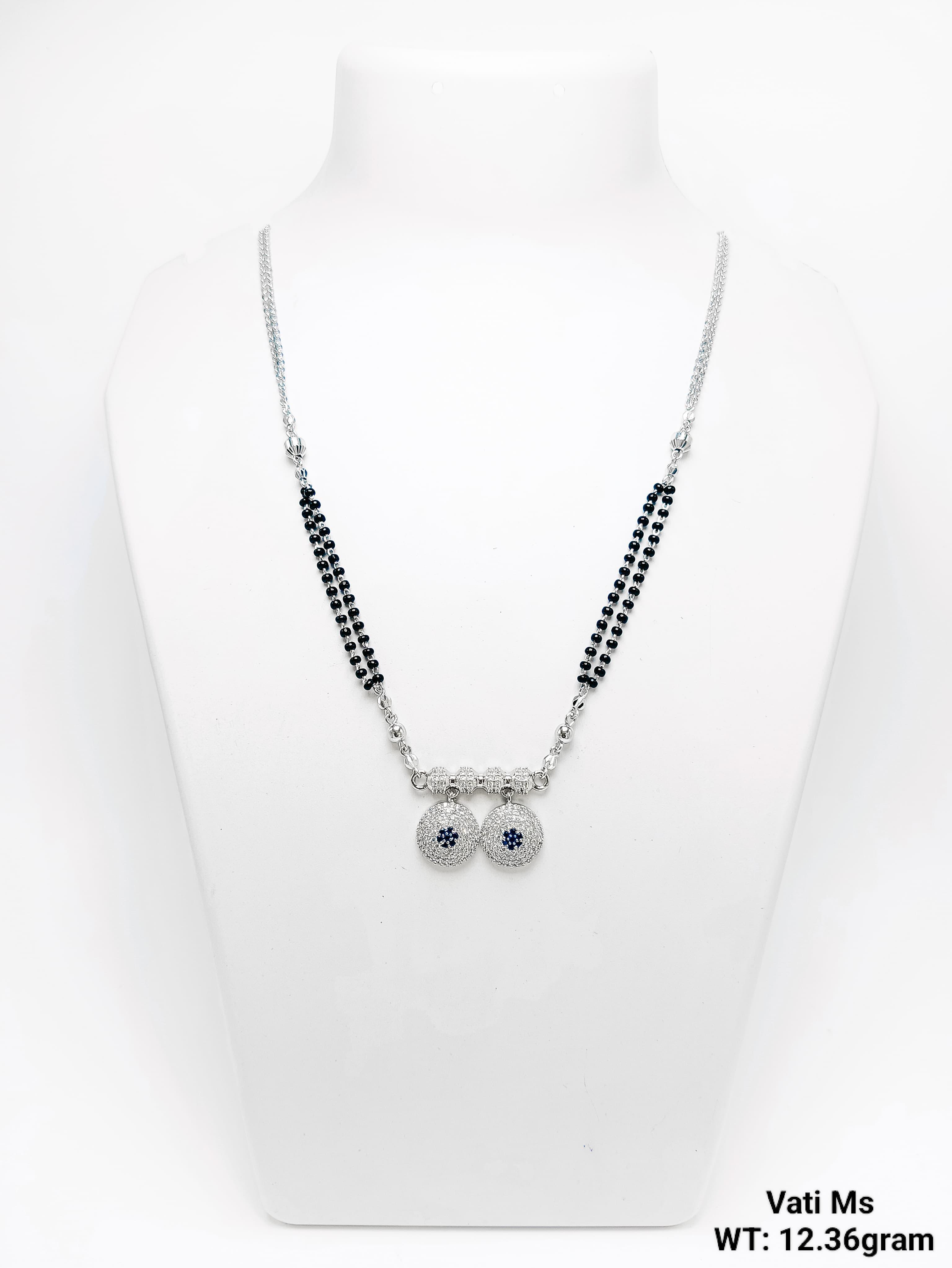 New Design 92.5 Silver Vati Mangalsutra