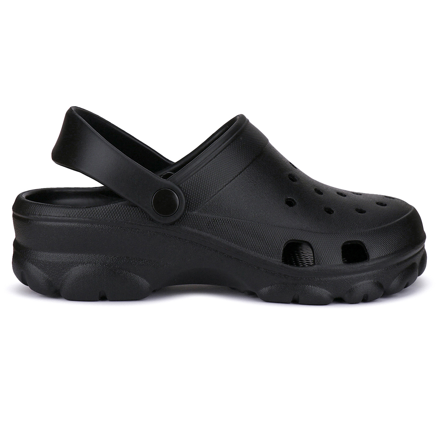 Bersache Lightweight Stylish Clog With High Quality Sole (6037) - Eva Outsole, Size 6x10, Black Color, Slip-on Type | Durable, Fashionable, Comfortable Sandals For Men, Indoor And Outdoor Use