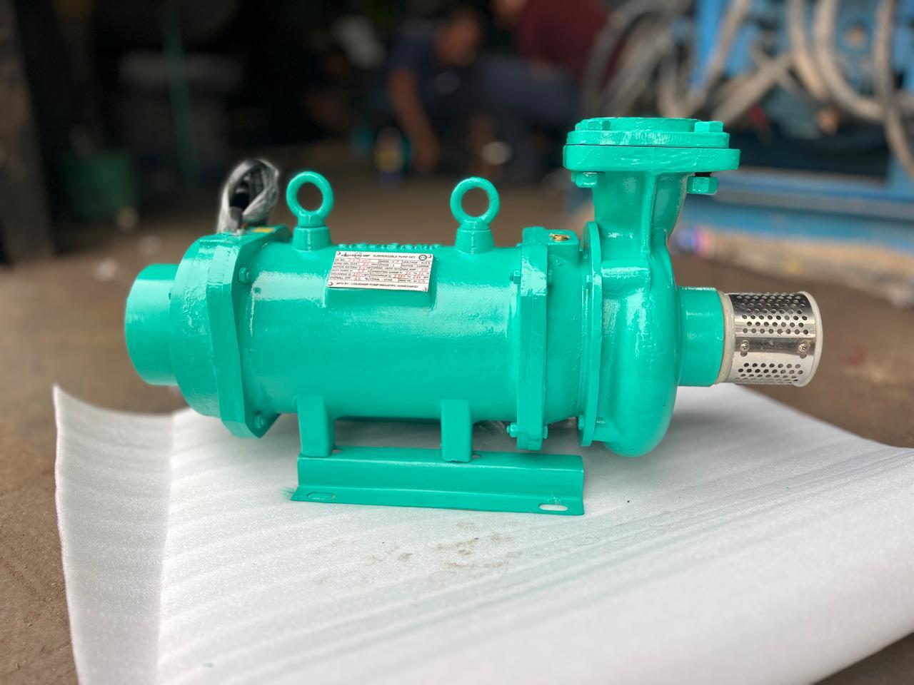 Horizontal Openwell Submersible Pump Set - Color: Green