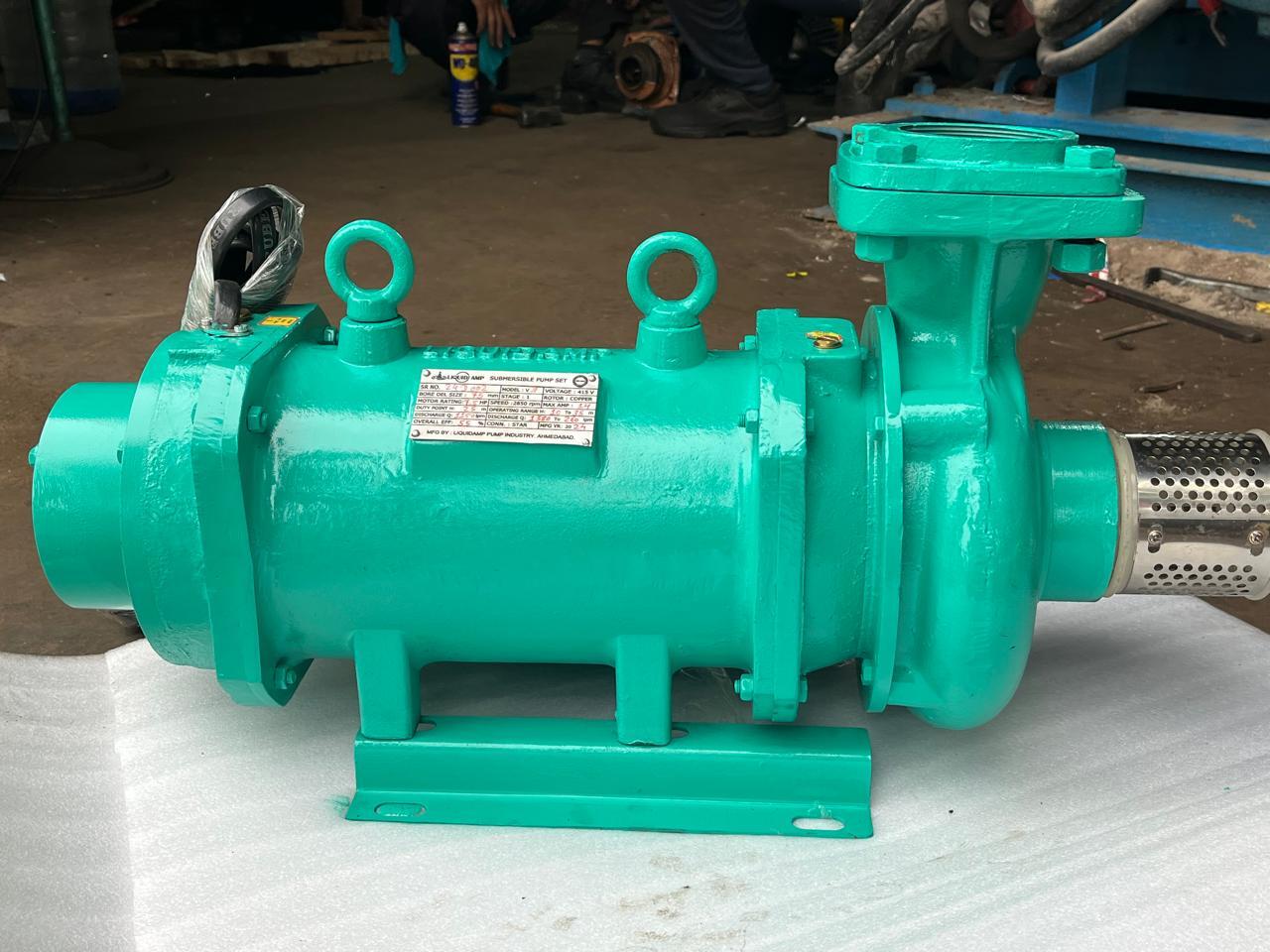 Horizontal Openwell Submersible Pump Set - Color: Green