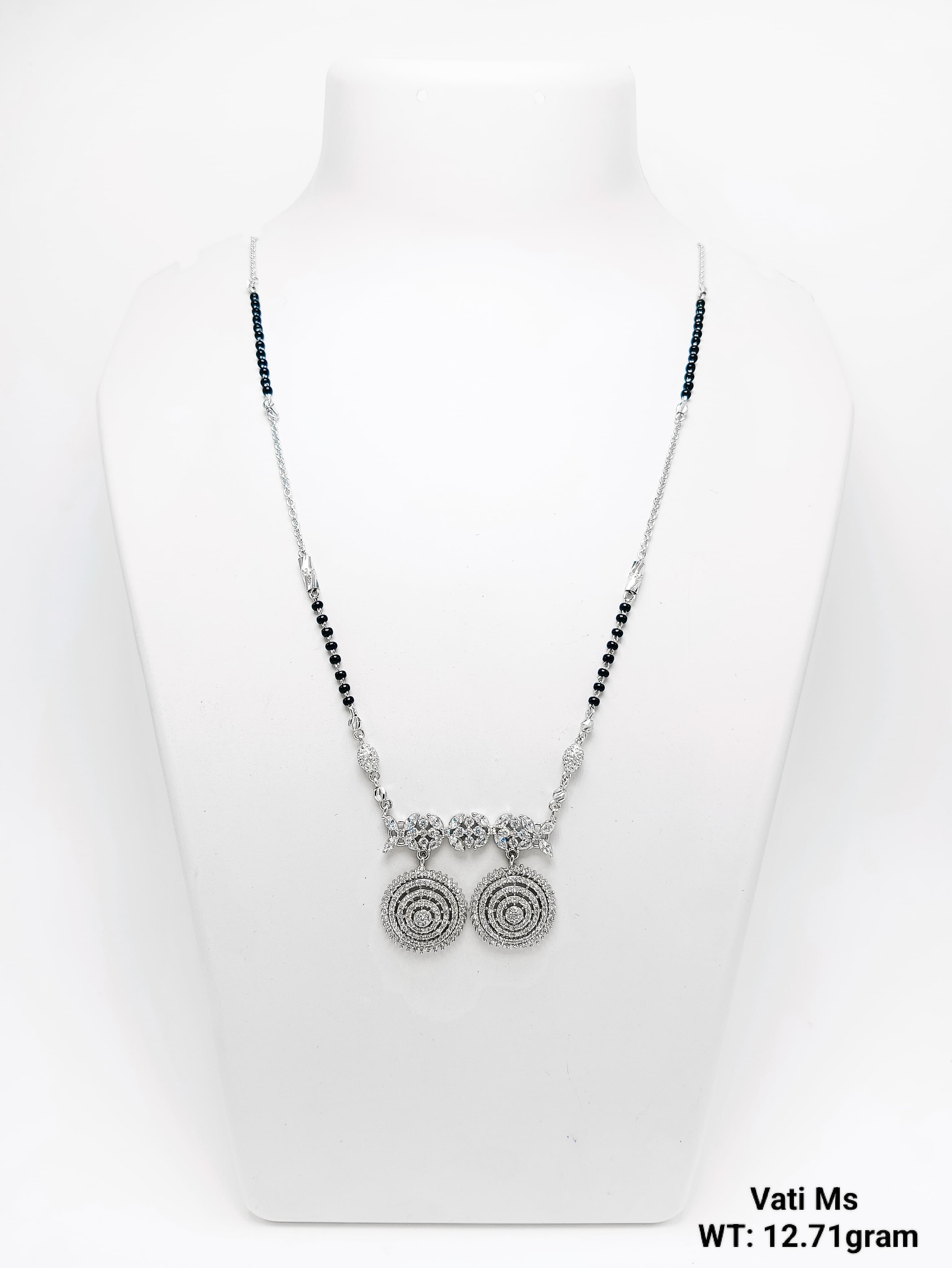 2024 New Design Silver Vati Mangalsutra