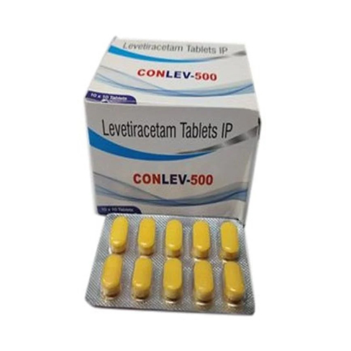 500 MG Levetiracetam Tablets IP - 500 MG Dosage, 10 x 10 Tablets Per Box | Reduces Abnormal Brain Activity, Room Temperature Storage