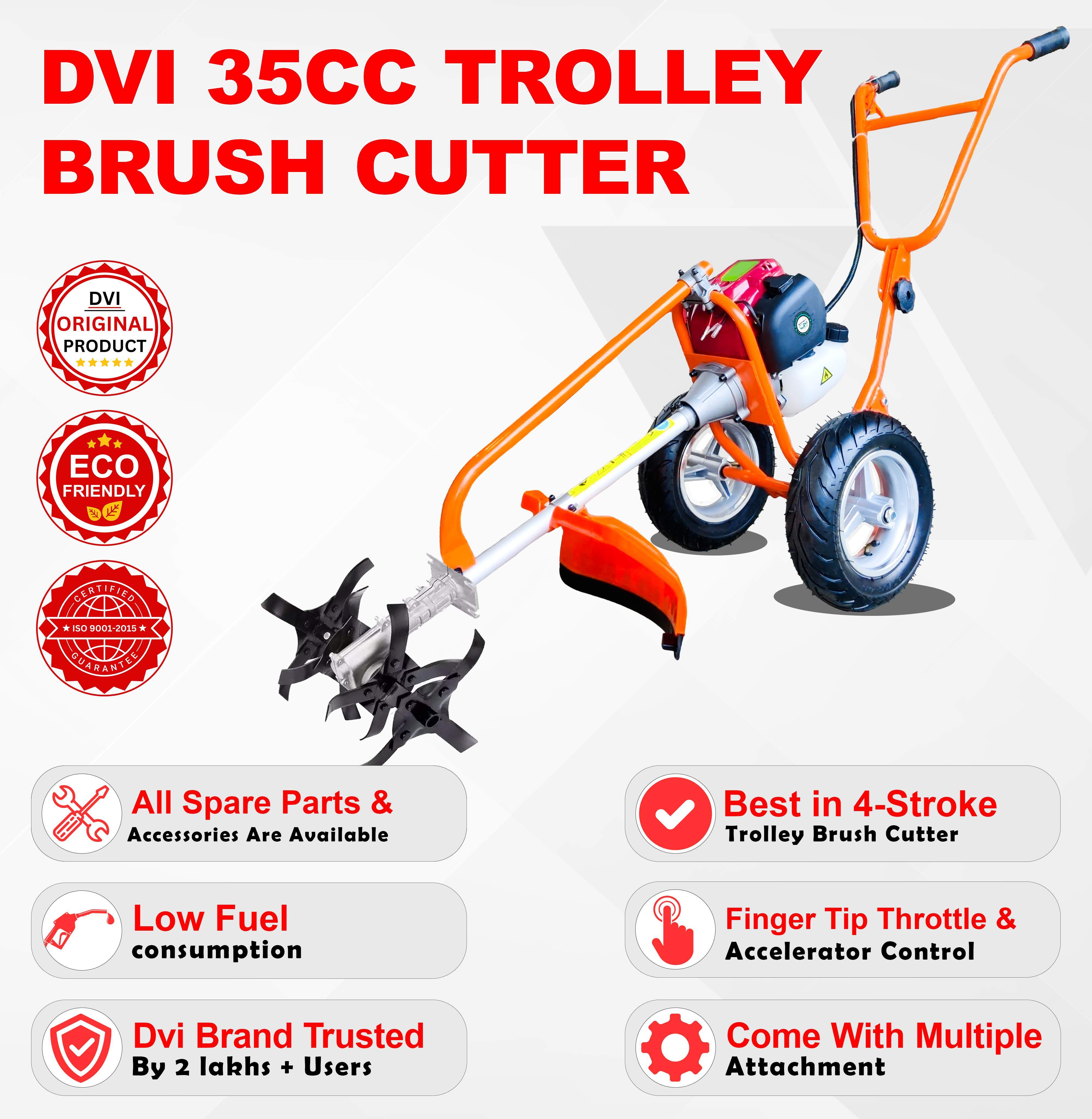 Wheel Brush Cutter 4 Stroke - Finish: Plastic Coated