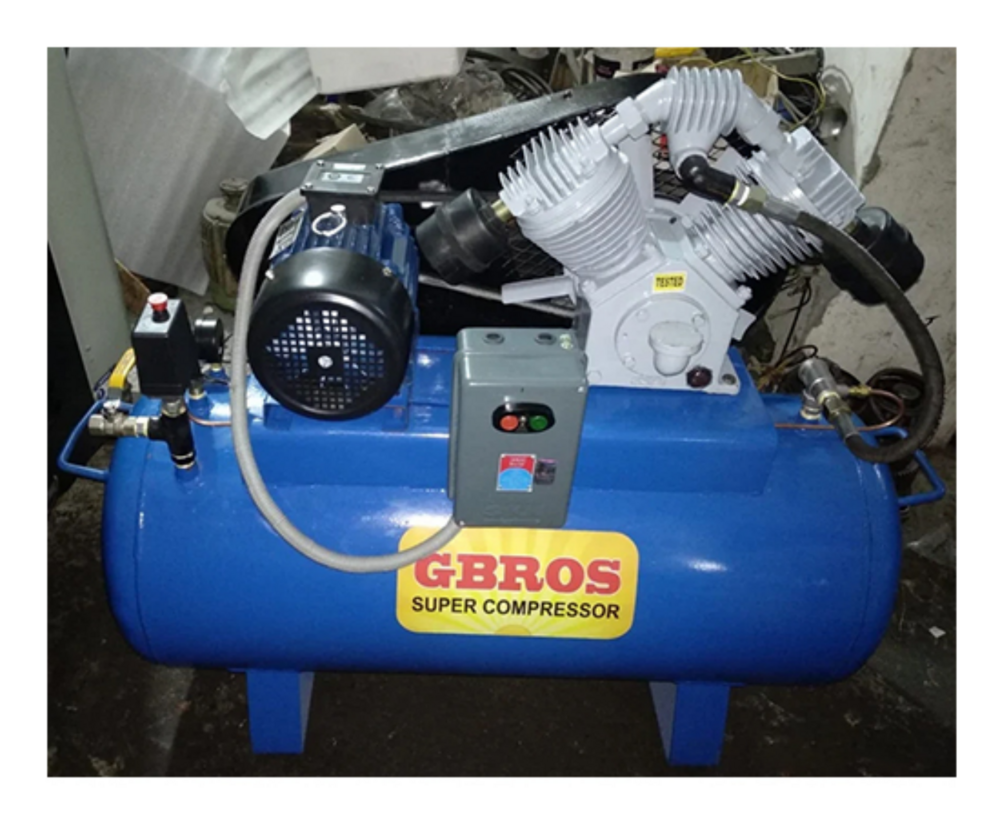 Industrial Reciprocating Air Compressor - Color: Blue