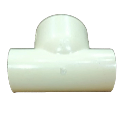 0.75 Inch UPVC Brass Tee - UPVC Material, 0.75 Inch Size, White Color | Round Section Shape, Ideal for Hot & Cold Water Connections